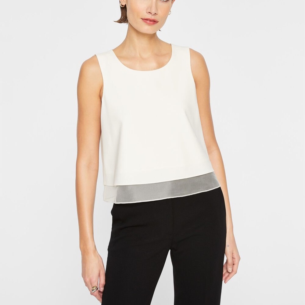 Layered Tank - New With Tags - NEVER WORN - White